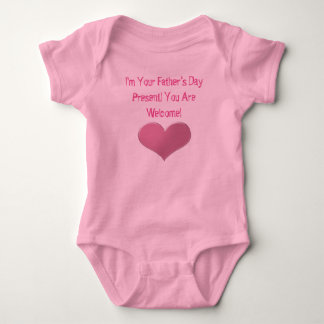 Body Para Bebé Corazón del Día del Padre de la Niña Bebé
