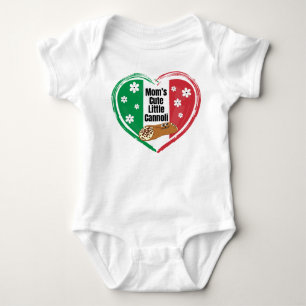 Body Para Bebé Corazón dulce cannoli de mamá italiana