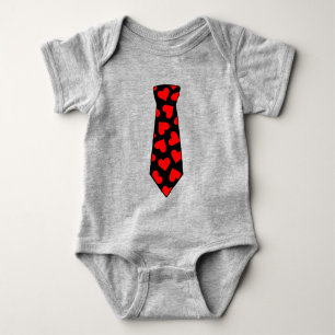 Body Para Bebé Corazón el día de San Valentín Necktie