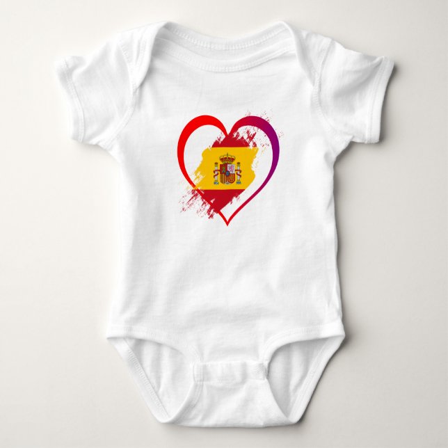 Body Para Bebé Corazón español (Anverso)