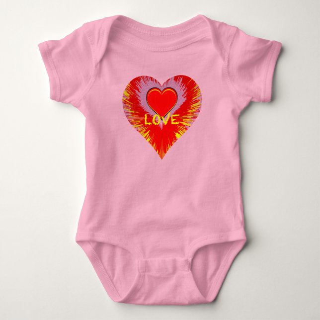 Body Para Bebé Corazón Estallando (Anverso)
