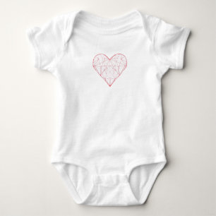Body Para Bebé Corazón Geométrico - Bodysuits y trajes de una pie