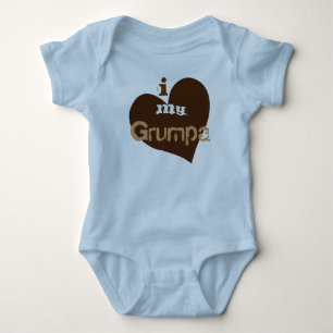Body Para Bebé corazón i mi Grumpa