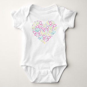 Body Para Bebé Corazón mariposa