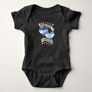 Body Para Bebé Corazón nicaragüense argentino marca Nicaragua arg