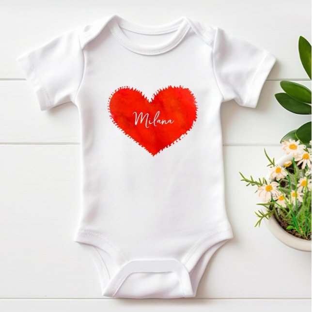 Body Para Bebé Corazón rojo (Subido por el creador)