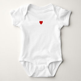 Body Para Bebé Corazón Rojo