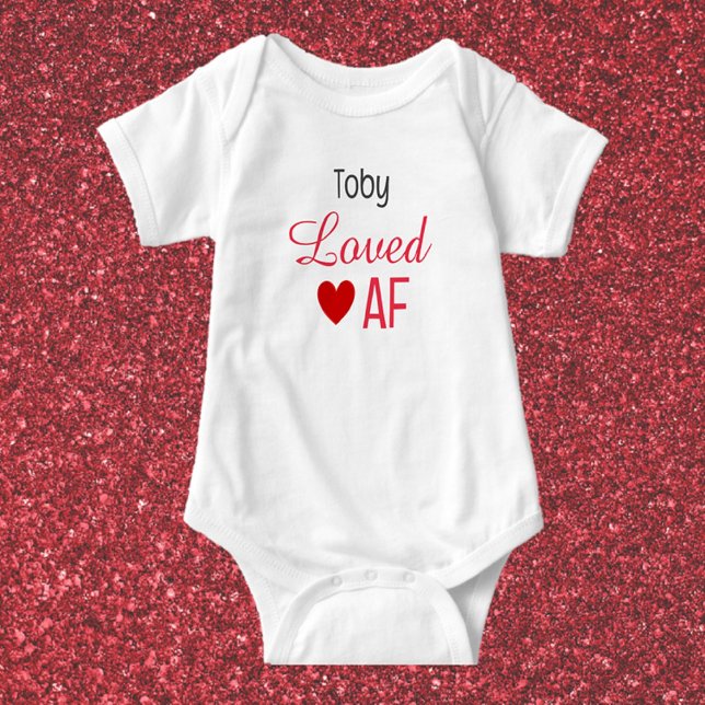 Body Para Bebé Corazón Rojo Cute Amante AF (Subido por el creador)
