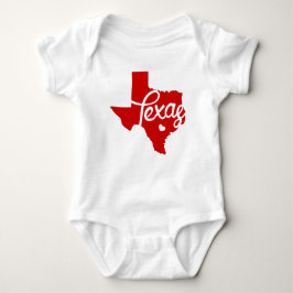 Body Para Bebé Corazón Rojo de Texas