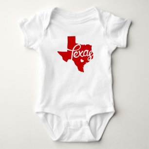 Body Para Bebé Corazón Rojo de Texas