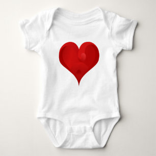 Body Para Bebé Corazón Rojo para San Valentín