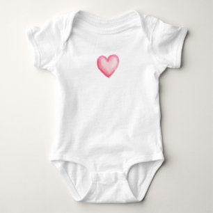 Body Para Bebé Corazón rosa
