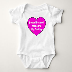 Body Para Bebé Corazón Rosa Lindo (Regalo de Amor de Papá) Bebé N