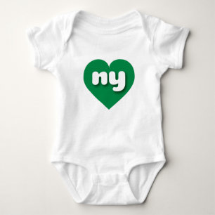Body Para Bebé Corazón verde de Nueva York - Amo