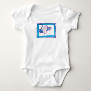Body Para Bebé Corazón volador - Niños de arte para CHOC