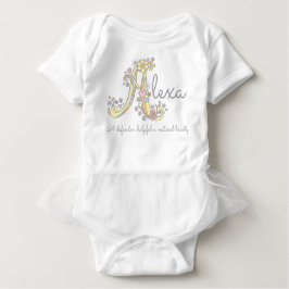 Body Para Bebé Corazones conocidos del monograma del significado