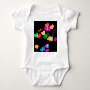 Body Para Bebé corazones de arco iris