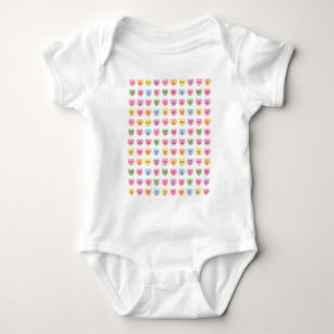 Body Para Bebé Corazones de caramelo personalizados divertidos y