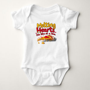 Body Para Bebé Corazones de fusión, camiseta de una rebanada a la