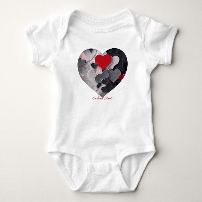 Body Para Bebé Corazones encantados (Anverso)