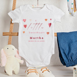 Body Para Bebé Corazones Lindos Pequeño Corazón Recién Nacida Fem