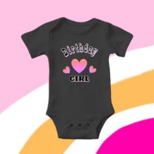 Body Para Bebé Corazones rosados