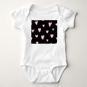 Body Para Bebé Corazones rosados de San Valentín: Amor vintage.