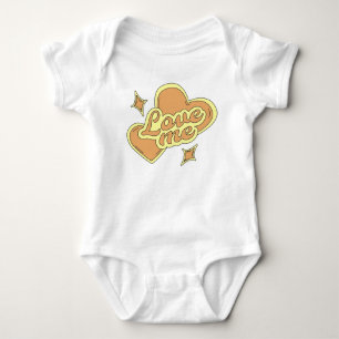 Body Para Bebé Corazones y Estrellas al Estilo de los 80 en Amari