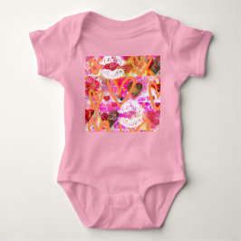 Body Para Bebé Corazones y Labios