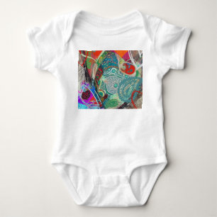 Body Para Bebé Corazones y paisley