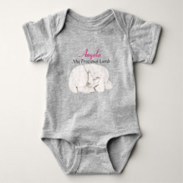 Body Para Bebé Cordero preciso personalizado