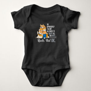 Body Para Bebé Corgi Al parecer no se me permite adoptar perros