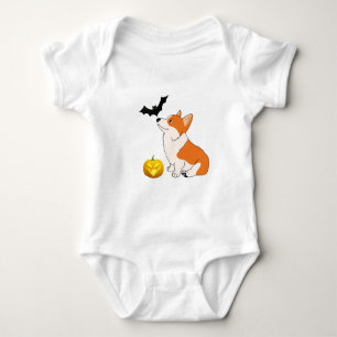 Body Para Bebé Corgi de Halloween Galés