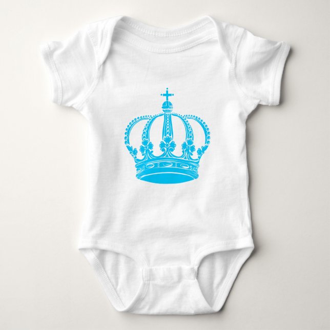 Body Para Bebé Corona Real 02 - Cielo (Anverso)