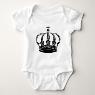 Body Para Bebé Corona Real 02 - Negro