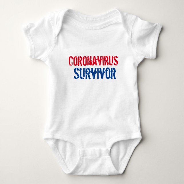 Body Para Bebé Coronavirus Superviviente Baby One Piece (Anverso)