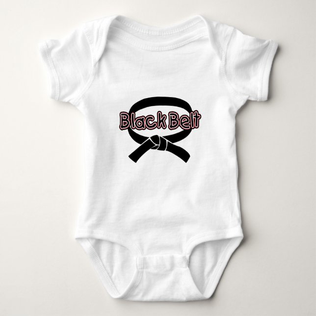 Body Para Bebé Correa negra (roja) (Anverso)