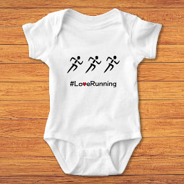 Body Para Bebé Corredoras de eslóganes de Love Running
