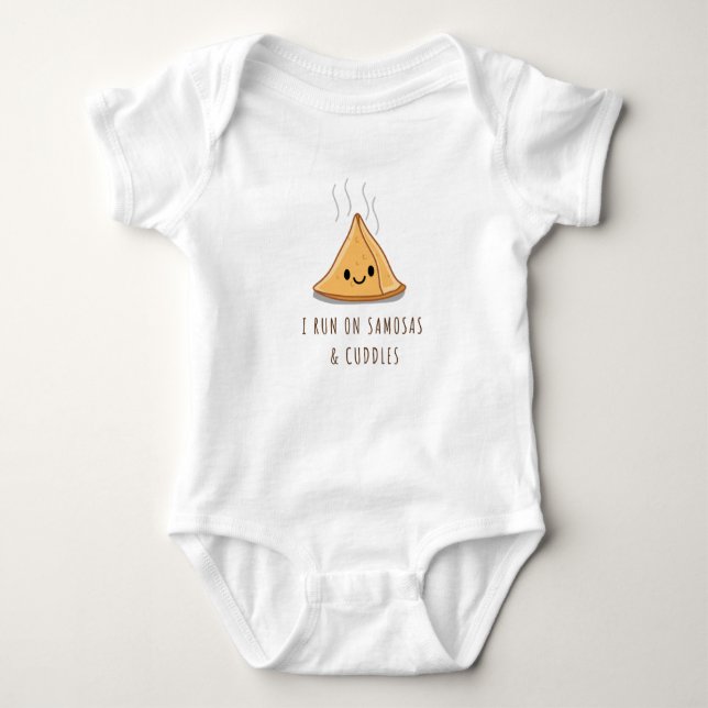Body Para Bebé Corro en Samosas y en Cudelas (Anverso)