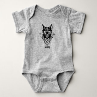 Body Para Bebé Cortesía de gato