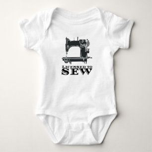 Body Para Bebé Coser - Con Licencia Para Sew