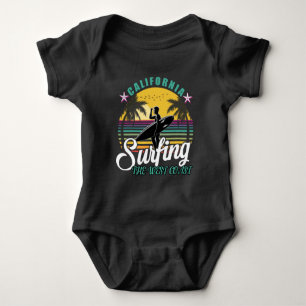 Body Para Bebé Costa Oeste - California Surfing Baby Bodysuit
