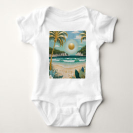 Body Para Bebé Costas doradas