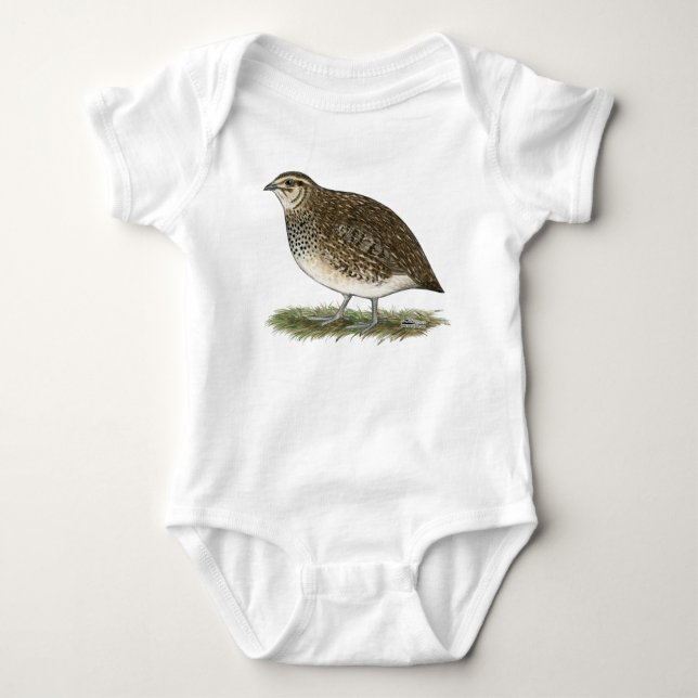 Body Para Bebé Coturnix Quail Hen (Anverso)
