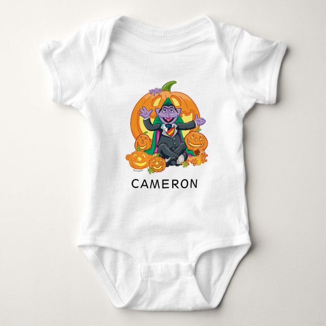 Body Para Bebé Count von Count | Calabazas de Halloween (Anverso)