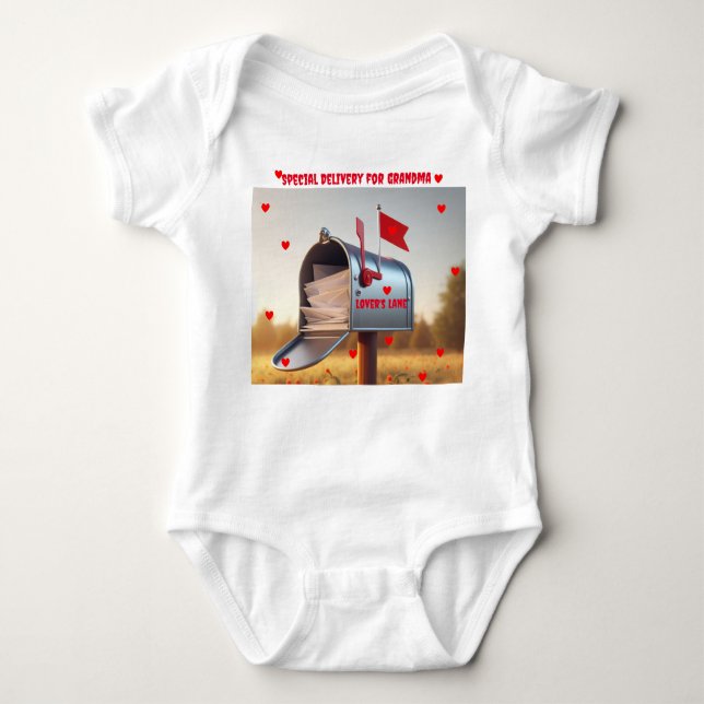 Body Para Bebé Country Mailbox Special Delivery for Grandma  (Anverso)