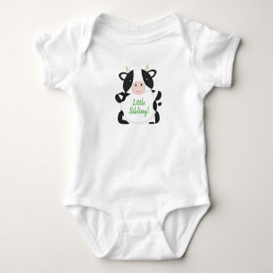 Body Para Bebé Cow Baby Shower Green