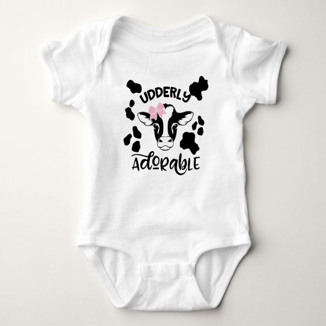 Body Para Bebé Cow Infantil Anciano Adorable (Anverso)