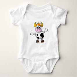 Body Para Bebé Cow Personalizado divertida