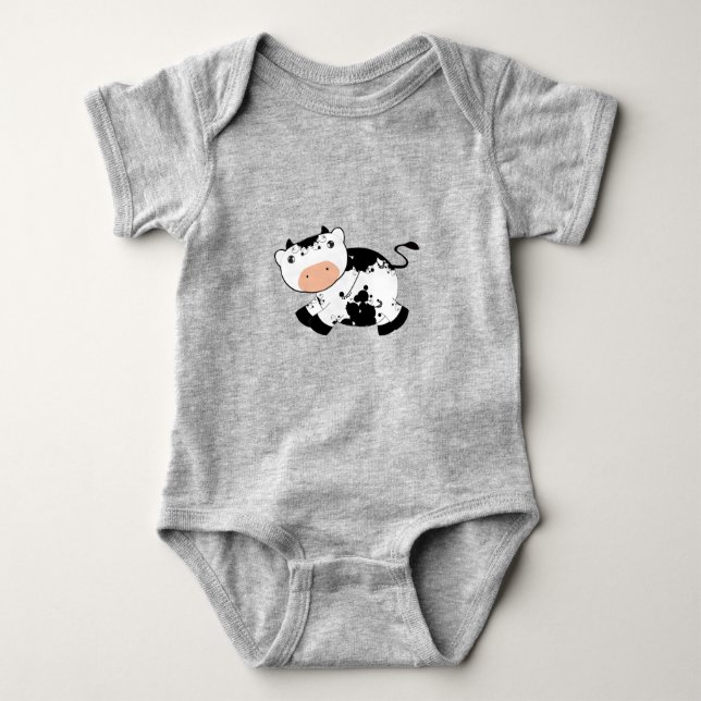 Body Para Bebé Cow Shirt (Anverso)